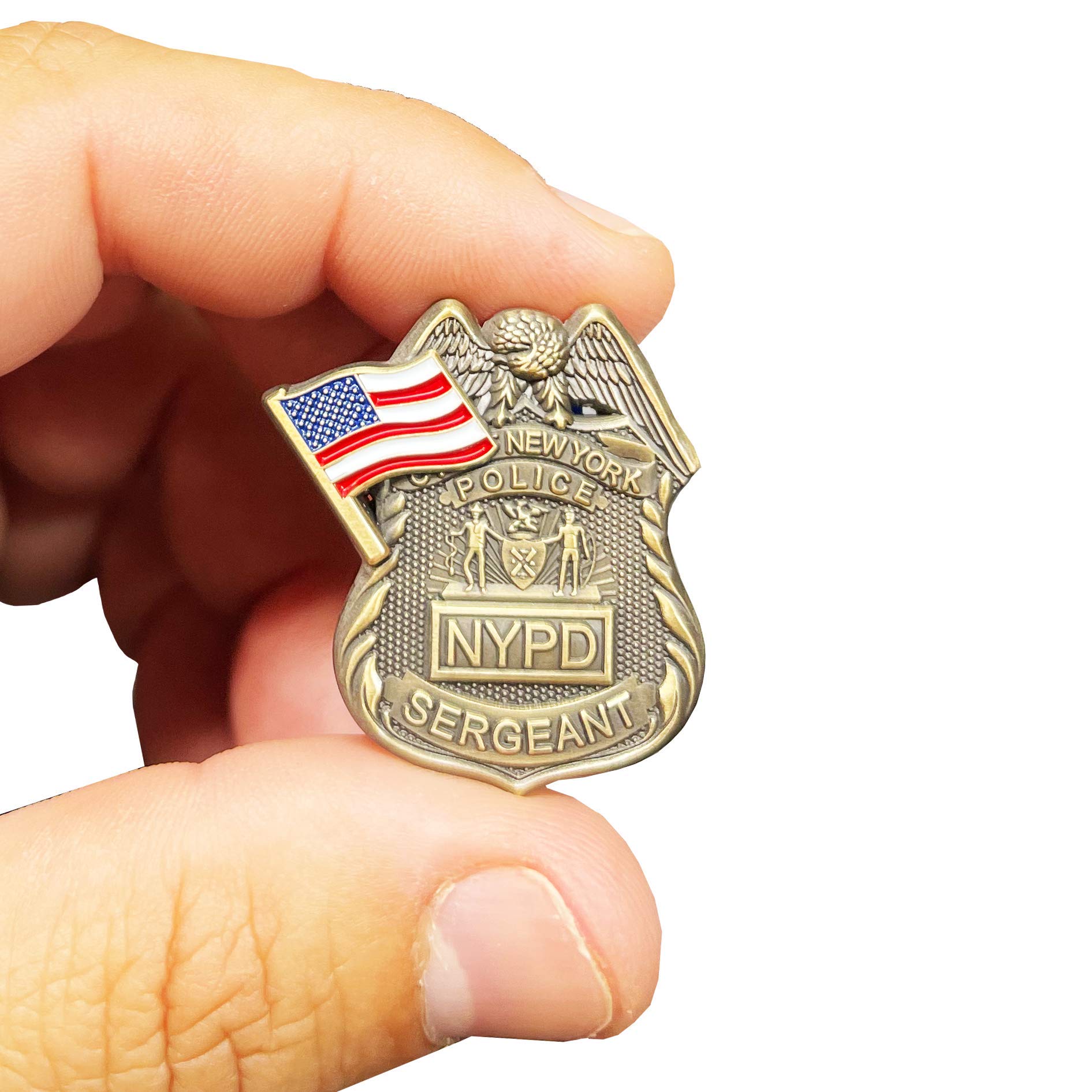 Amazon.com: AMERICA'S FRONT LINE G-019 NYPD Sergeant pin New York